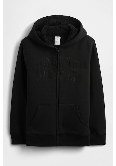 Gap V-oc Cozy Çocuk Sweatshirt Siyah