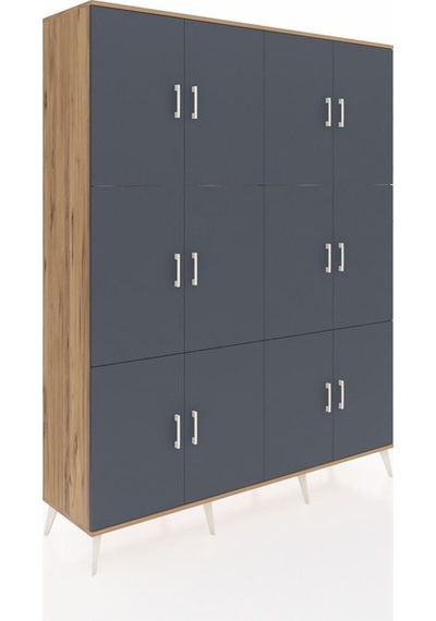 Hyperion Gardrop 10 Raflı 12 Kapaklı 176x44x221 Çam-antrasit/aytaşı Antrasit/aytaşı Hyperion Gardrop 10 Raflı 12 Kapaklı 176x44x221 Çam-antrasit/aytaşı Antrasit/aytaşı
