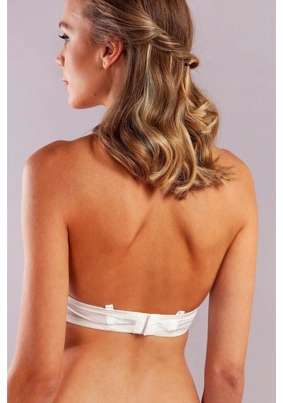 Melonika Golshan Gabrıella Balconette Foam Cup Bra, Ekru Konforlu Ve Şık Sütyen, Strapless Çok Renkli