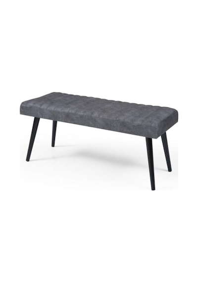 Erezogullari_Mobilya Mutfak Bank Bench Oturma Markiz 110Cm Gri/Antrasit Kumaş