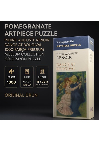 Pomegranate Artpiece Puzzle Pierre-auguste Renoir Dance At Bougival 1000 Parça Premium Museum Collection Koleksiyon Puzzle