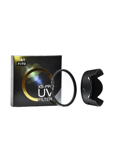 Nikon Af-s Dx Uyumlu 18-55mm G Vr Iı Lens Için 52mm Xs-pro Slim Uv Filtre + Hb-69 Parasoley