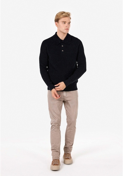 Colin's Colins Regular Fit Polo Yaka Erkek Lacivert Kazak Cl1070028 Q1.v2 Nav Lacivert