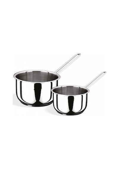 1 Adet 12cm 18/10 Çelik Sütlük-sos Tavası 304 Kalite Paslanmaz Çelik Yemek Isıtma Yumurta Haşla Gümüş