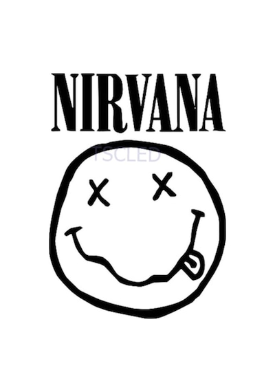 Nirvana Güzel Gülen Yüz Araba Sticker Su Geçirmez Çıkartma