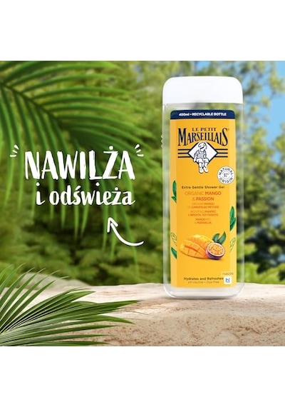 Lpm Organik Mango Ve Çarkıfelek Meyvesi 400ml Duş Jeli, Beyaz Ve Sarı Diğer