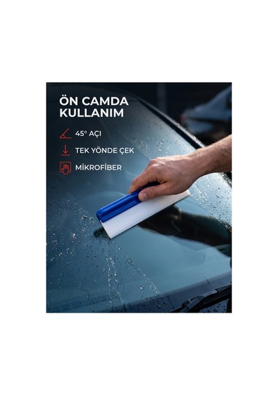 Silikon Araç Kurulama Aparatı 32 Cm Cam Ve Kaporta Su Çekçeği