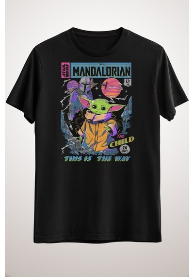 Flood Of Style Chulchan Shop Unisex Siyah Star Wars Mandalorian 12 Cents Retro Comic