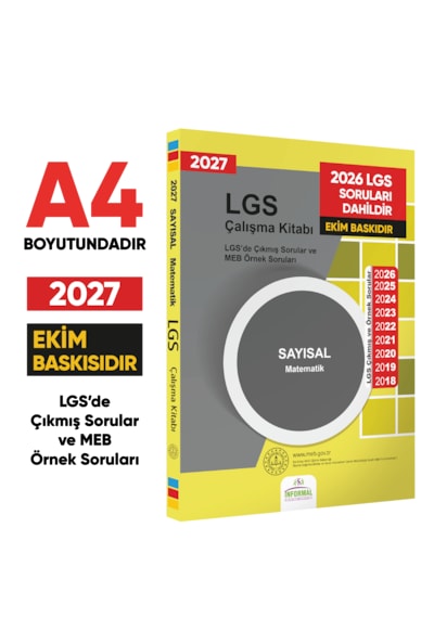 2027 Lgs 8.sınıf 4lü Çıkmış Meb Örnek Sorular Ve 6lı Modül Ödm Set Çalışma Kitabı A4 Renkli Baskı