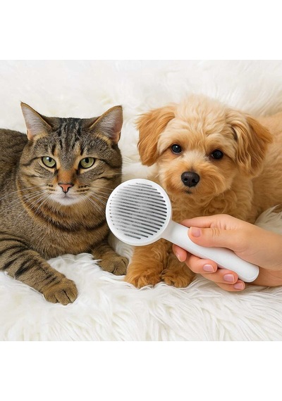 Evcil Hayvan Kedi Köpek Basmalı Tarak Lüks Key Pet Comb