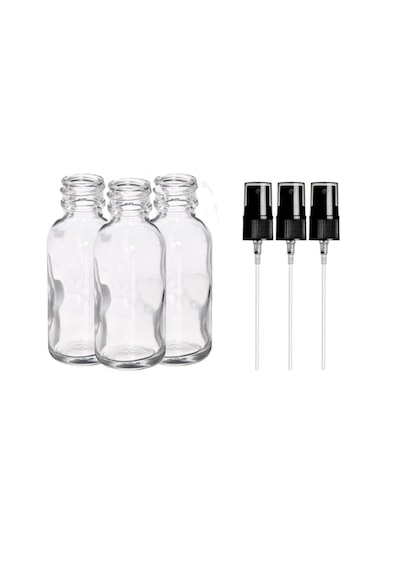 Aropi Şeffaf Cam Şişe Sprey Başlıklı 100 Ml 25 Adet