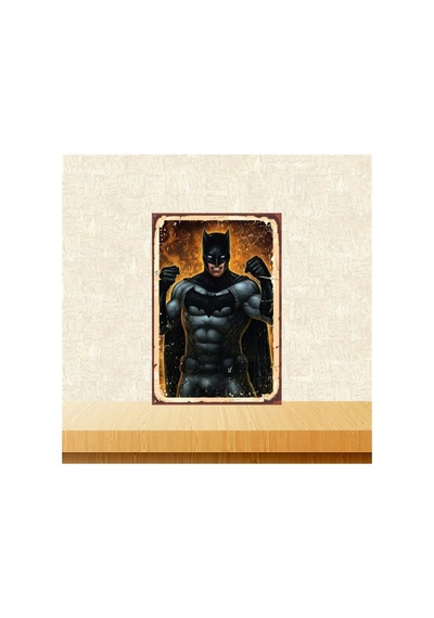 Strong Batman Retro Ahşap Tablo Tkfx5005 20x30 Cm Çok Renkli - 743300363 Çok Renkli