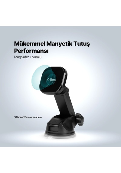 Ttec EasyDrive Flex 2TT35 M MagSafe Uyumlu Araç içi Telefon Tutucu