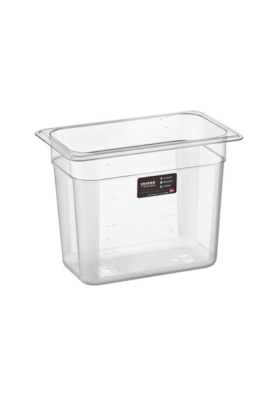 1/4 Dikdörtgen Pc Gastronom Küvet Gövde 265x162x200 çok renkli