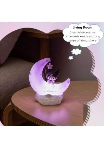 Kawaii Gece Lambası Sevimli Anime Karakter Led Işık Lambası Güzel Oda Dekor Eşyaları Şarj Edilebilir Masa Lambas Diğer
