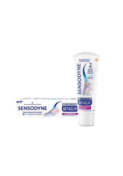 Sensodyne Klinik Beyazlık Diş Lekelerine Karşı Diş Macunu 4 x 75 ML