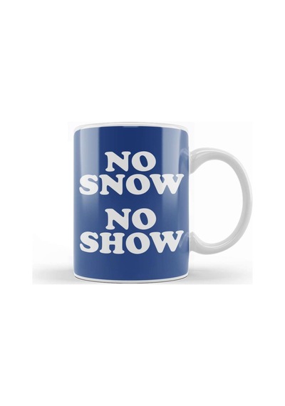 No Snow No Show Worn By Eric Clapton Kupa Bardak Porselen Karışık