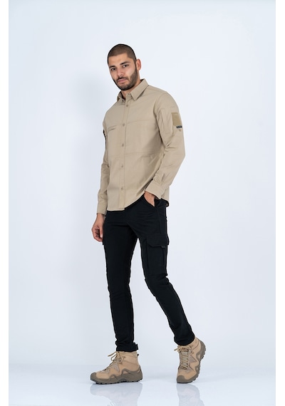 Combat tactical taktik fermuar cepli koruma swat outdoor gömlek Bej