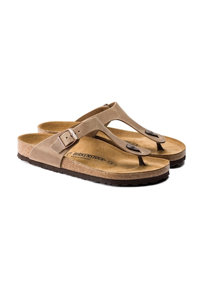 Birkenstock Gizeh Leoi Erkek Terlik Kahverengi