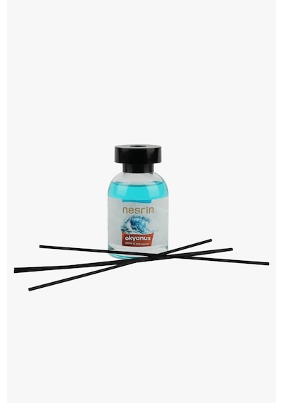 Nesrin 120 Ml Çubuklu Oda Kokusu Okyanus Bambu Koku, Kalıcı Ortam Kokusu Ve Dekoratif Cam Şişe - Md86908214ok
