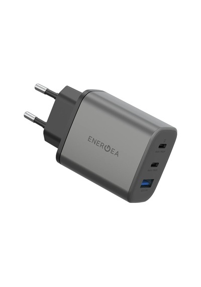 Ampcharge Gan65 2 Adet 65w Type-c Ve 30w Usb 3.0 Çıkışlı Hızlı Şarj Aleti - Koyu Gri