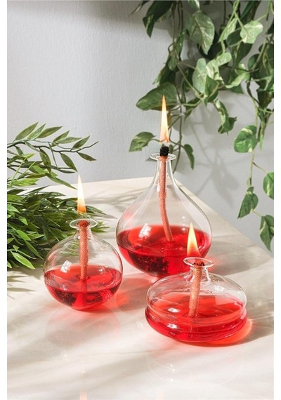 Dünya Magnet Kandillo Kırmızı Kandil Yağı Kokusuz Dumansız Iç Mekan Gaz Lambası 400 Ml + 1 Metre Fitil Abundance Prosperity