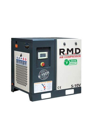 R.m.d Kompresör 10 Hp İnvertörlü Vidalı Hava Kompresörü Tek Makine S-10v