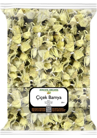 Zencefil Organik Amasya Çiçek Bamya Kurusu 500 G