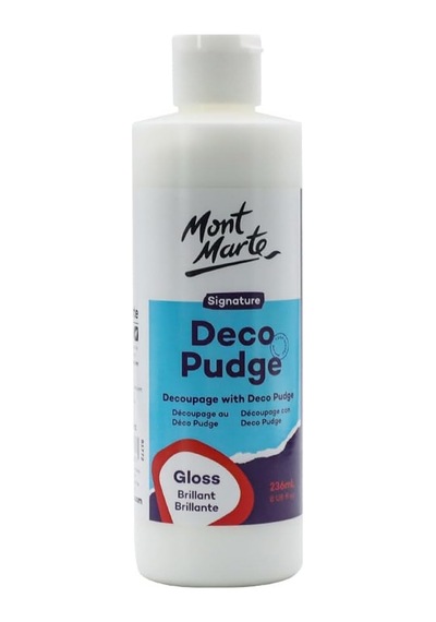 Deco Pudge Craft Vernik İmzası 236 Ml 8 Us Fl.oz - Parlak, Çok Amaçlı Şeffaf El İşi Yapıştırıcı, Vernik Ve Dekupaj Tutkalı, Akrilik Boyalar, Kağıt, Ahşap, Seramik, Kumaş, Kil İçin İdeal