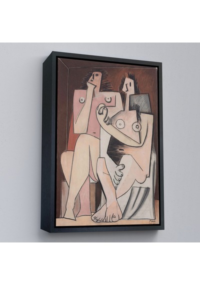 Çerçeveli Pablo Picasso - Adam Ve Kadın Soyut Tablosu - Homme Et Femme-7329