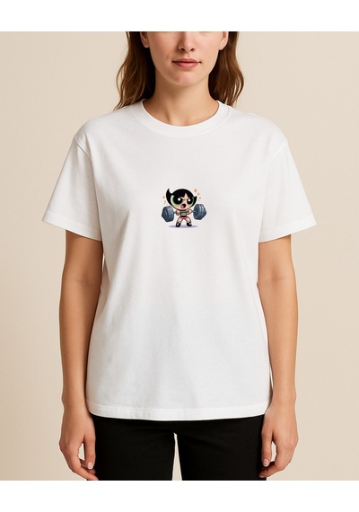 Hugo Boss Buttercup Baskılı T-shirt Beyaz
