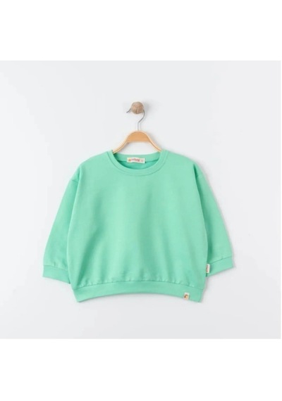 Tiffany Tekstil Tiffany Sweatshirt Oversize Theme Mint-10857 Mint Yeşili