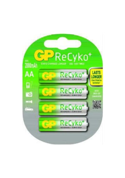 Gp Recyko 2000Mah 4Lü Aa Şarjlı Kalem Pil