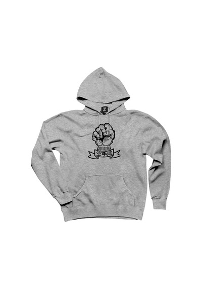 Karate Yamaguchi Goju-Kai Gri Kapşonlu Sweatshirt Hoodie Gri