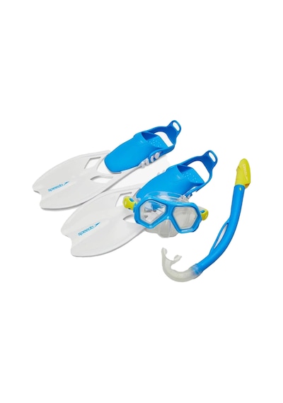 Speedo Speedo Unisex Çocuk Maske Şnorkel Palet Set Ju Dual Mavi 006 Mavi