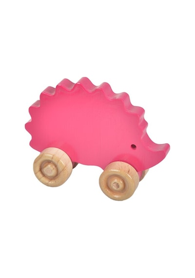 Woodnjoy Wood & Joy Doğal Ahşap Kirpi Hareketli Eğitici Oyuncak