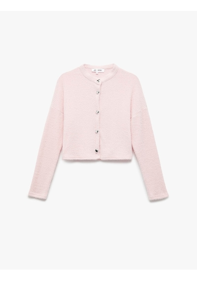 Koton Uzun Kollu Bisiklet Yaka Pembe Kadın Hırka 6wal90006ık Pembe