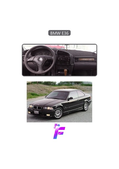 Bmw E36 Airbagsiz 1990-1998 Torpido Örtüsü Güneşten Korur Kolay Montaj Tam Uyum D2