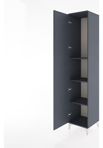 Hyperion Dolap 3 Raflı Tek Kapaklı 44x44x221 Antrasit-antrasit Antrasit