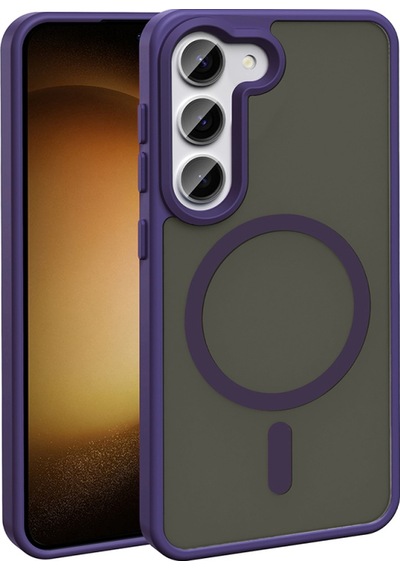 Nihcase Samsung Uyumlu Galaxy S24 Fe Kılıf M-safe Şarj Özellikli Mat Arka Yüzey Sio Kapak