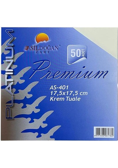 Doğan Fantazi Zarf 17.5 17.5 Krem Tuale 170 Gr. - 50 Adet