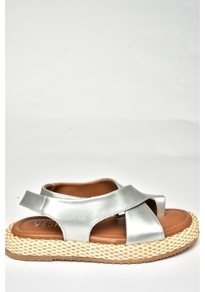 Fox Shoes U973264509 Gümüş Kadın Sandalet Gümüş
