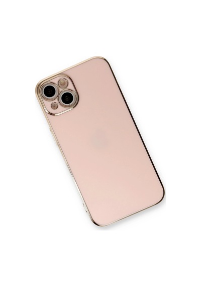 Gld-spt- Newface Apple Uyumlu iPhone 13 Kılıf Volet Silikon - Pembe