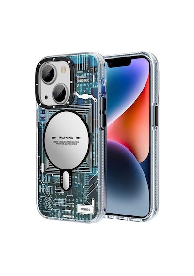 Youngkit Apple Uyumlu iPhone 14 Plus Kılıf Magsafe Şarj Özellikli YoungKit Technology Serisi Kapak Youngkit-TA82100