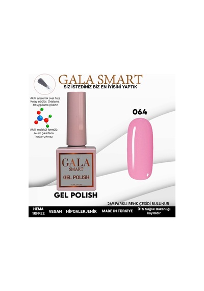 Gala Smart Classic Kalıcı Oje 10 Mle No:064