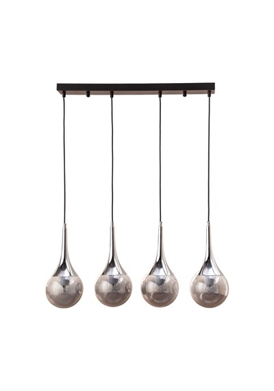 Mudo Home Sophıe 4lü Füme Sıralı Sarkıt Gri