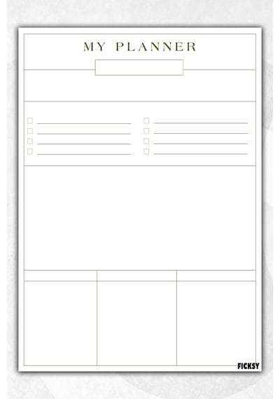 Zamansız Çok Amaçlı Günlük Haftalık Aylık Planlayıcı - A4 Ebat Yapılacaklar - 30 Yaprak - Planner - 2669 Çok Renkli
