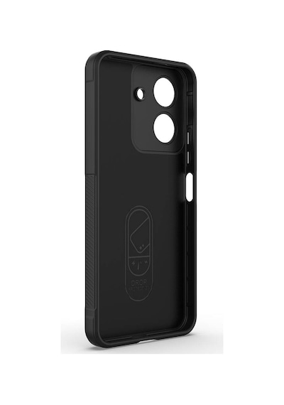 Xiaomi Poco C65 Kılıf Kamera Korumalı Esnek Silikon Parmak Şeritli Pazarplus Koyu Yeşil