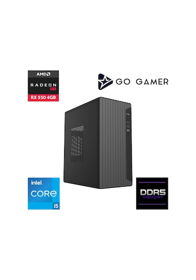 Go Gamer E234F İ5-13400F 16 GB 256 GB SSD RX550 4 GB Free Dos Oem Paket Masaüstü Oyuncu Bilgisayarı