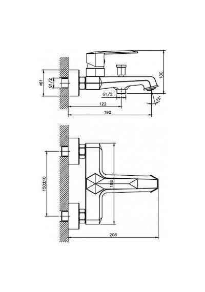 Nsk Diamantina N3032726 Banyo Bataryası Siyah
